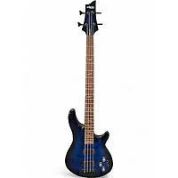Used Schecter Guitar Research Omen Elite 4 Blue Electric Bass Guitar