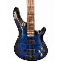 Used Schecter Guitar Research Omen Elite 4 Blue Electric Bass Guitar
