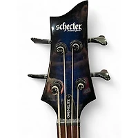 Used Schecter Guitar Research Omen Elite 4 Blue Electric Bass Guitar