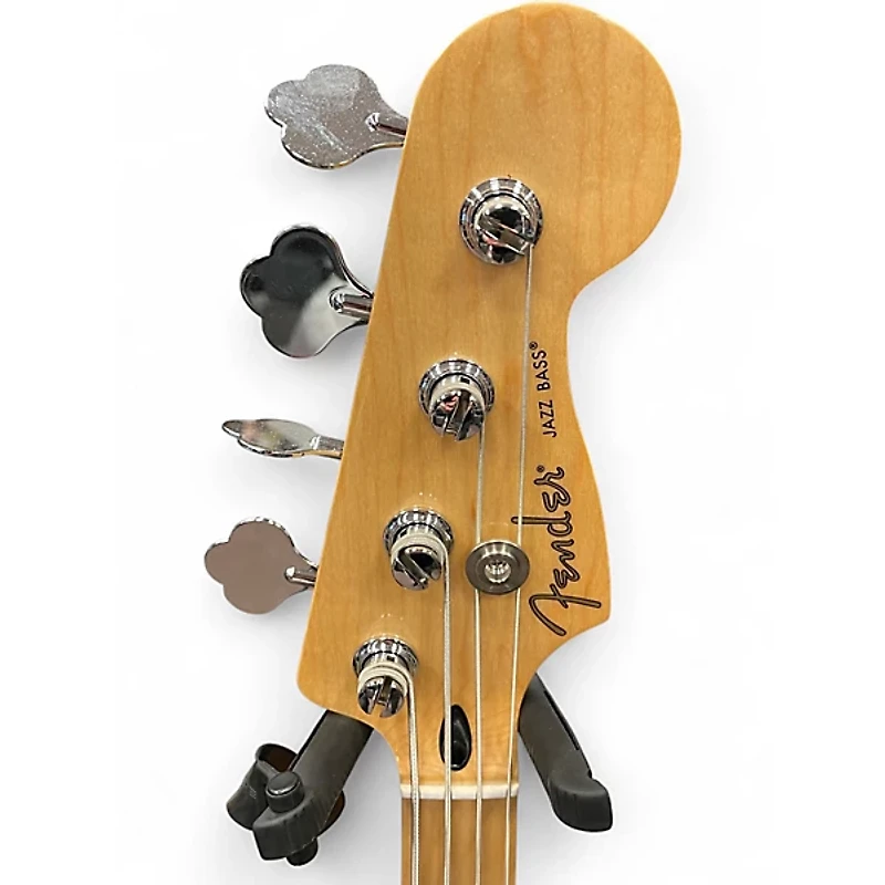 Used Fender Player Jazz Bass Plus Top Blue Burst Electric Bass Guitar