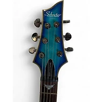 Used Schecter Guitar Research Omen Extreme 6 Blue Solid Body Electric Guitar