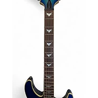 Used Schecter Guitar Research Omen Extreme 6 Blue Solid Body Electric Guitar