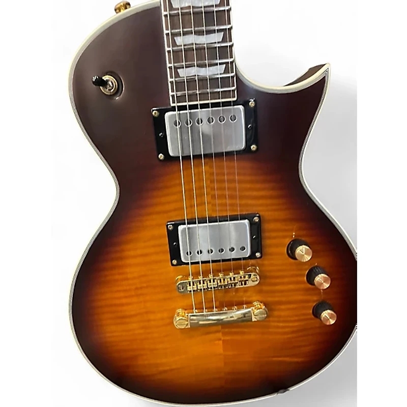 Used ESP LTD EC1000T CTM Tobacco Burst Solid Body Electric Guitar
