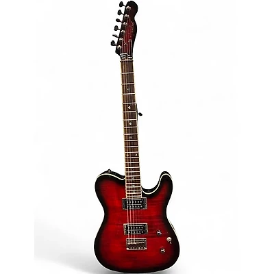 Used Fender Special Edition Custom Telecaster FMT HH Crimson Red Burst Solid Body Electric Guitar
