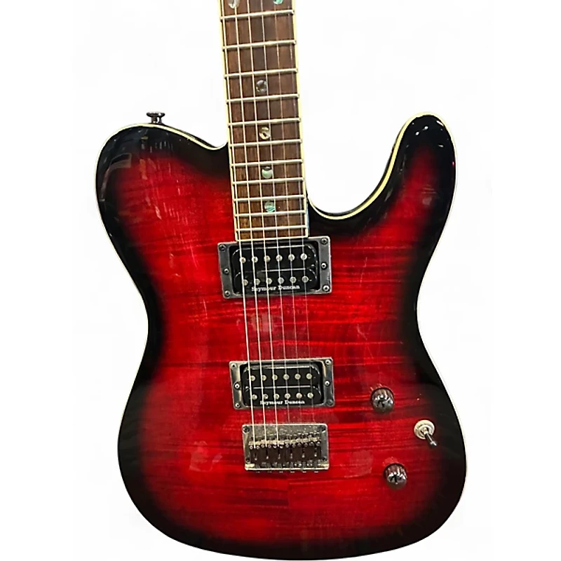 Used Fender Special Edition Custom Telecaster FMT HH Crimson Red Burst Solid Body Electric Guitar