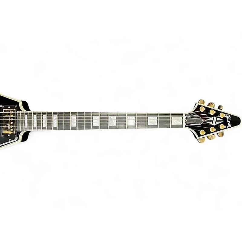 Used 2017 Gibson Flying V Custom Ebony Solid Body Electric Guitar