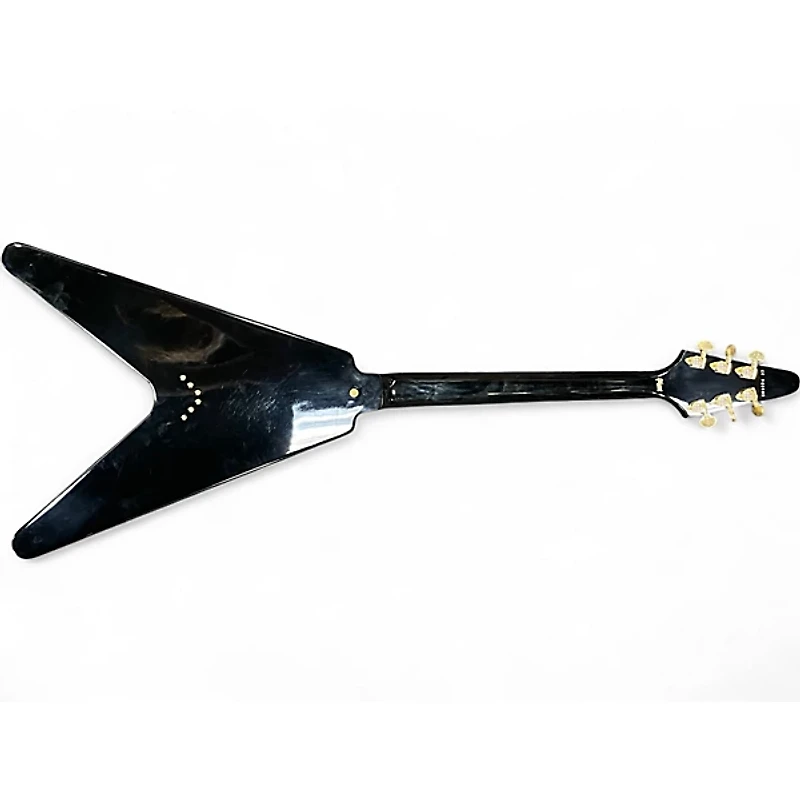 Used 2017 Gibson Flying V Custom Ebony Solid Body Electric Guitar