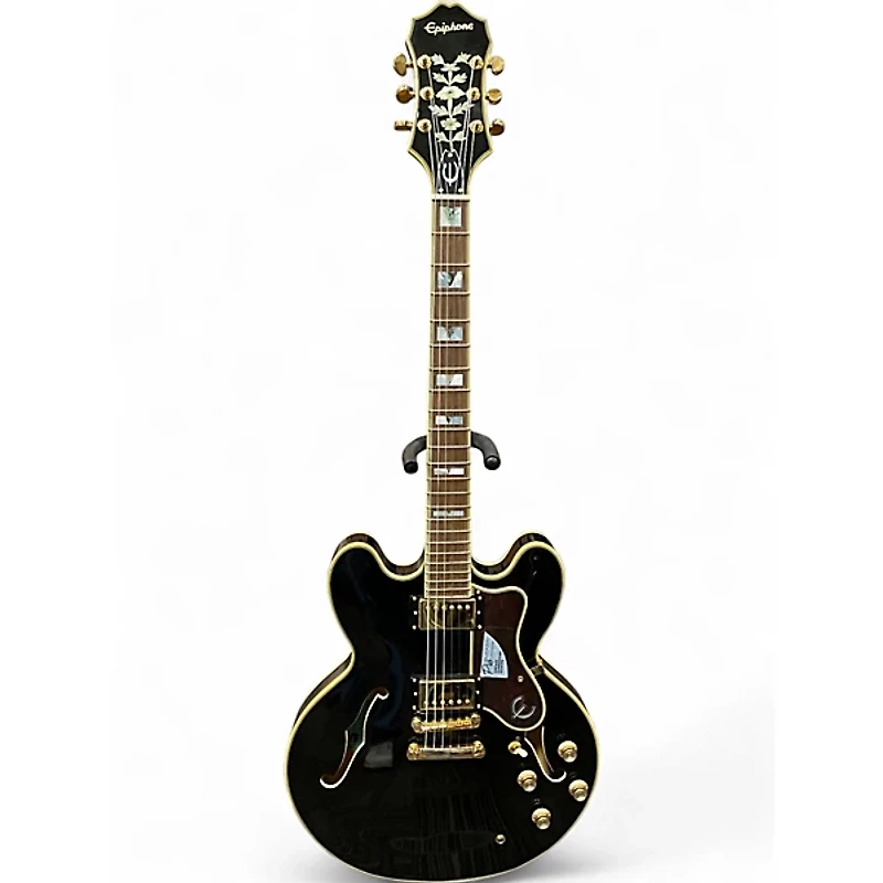 Used Epiphone Sheraton II PRO Black Hollow Body Electric Guitar