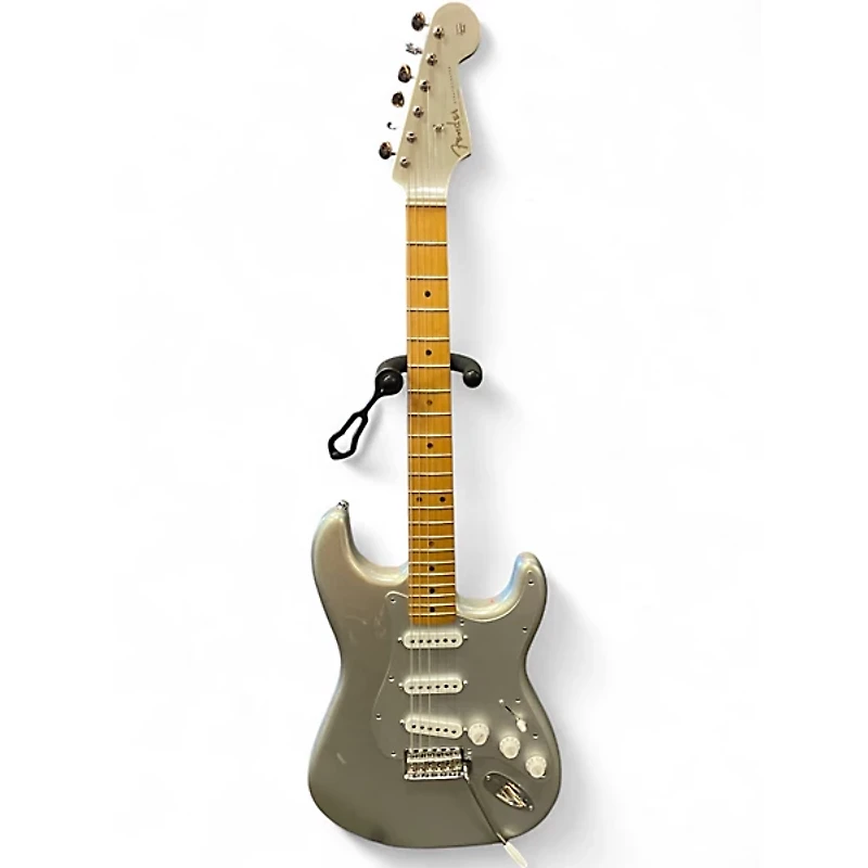 Used Fender H.E.R. Stratocaster Chrome Glow Solid Body Electric Guitar