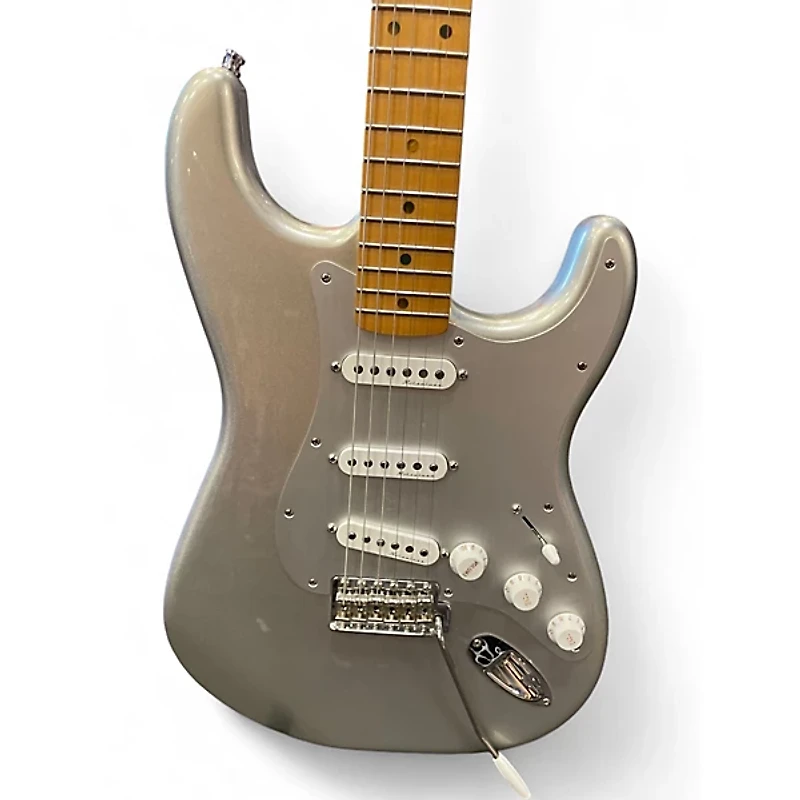 Used Fender H.E.R. Stratocaster Chrome Glow Solid Body Electric Guitar
