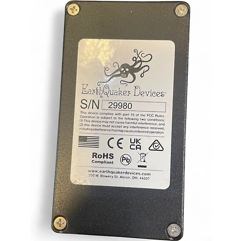 Used EarthQuaker Devices Afterneath Reverb Effect Pedal