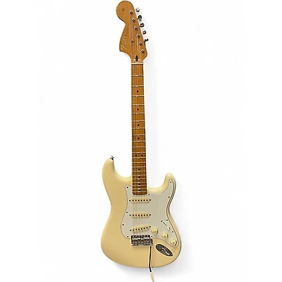 Used Fender Jimi Hendrix Stratocaster Olympic White Solid Body Electric Guitar