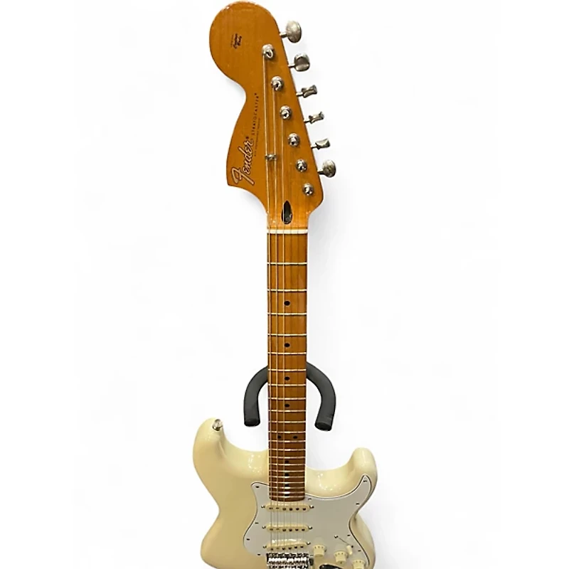 Used Fender Jimi Hendrix Stratocaster Olympic White Solid Body Electric Guitar