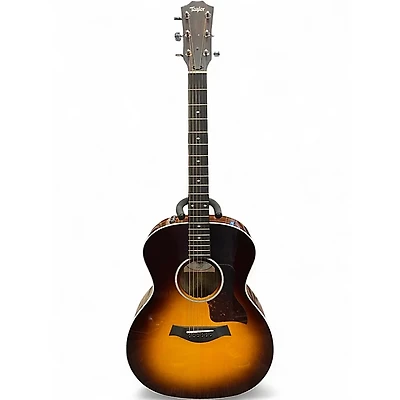 Used Taylor 214E SB DLX Sunburst Acoustic Electric Guitar