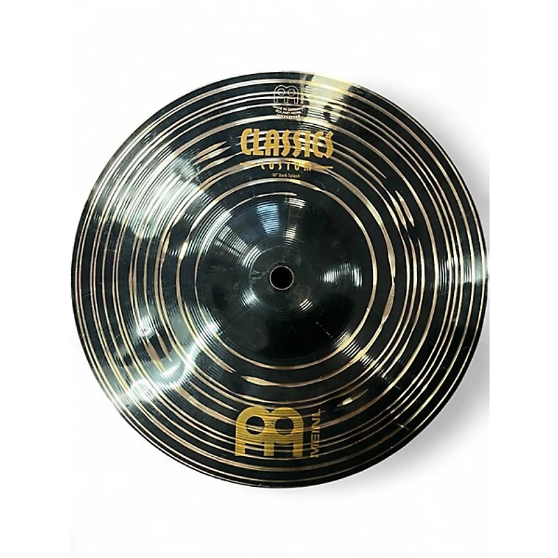 Used MEINL 10in Classic Custom Dark Splash Cymbal