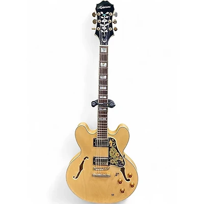 Used Epiphone Sheraton II Natural Hollow Body Electric Guitar