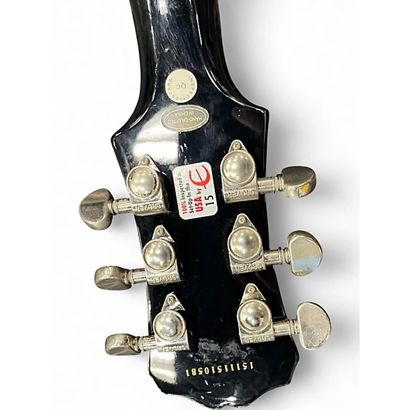 Used Epiphone Les Paul Standard Ebony Solid Body Electric Guitar