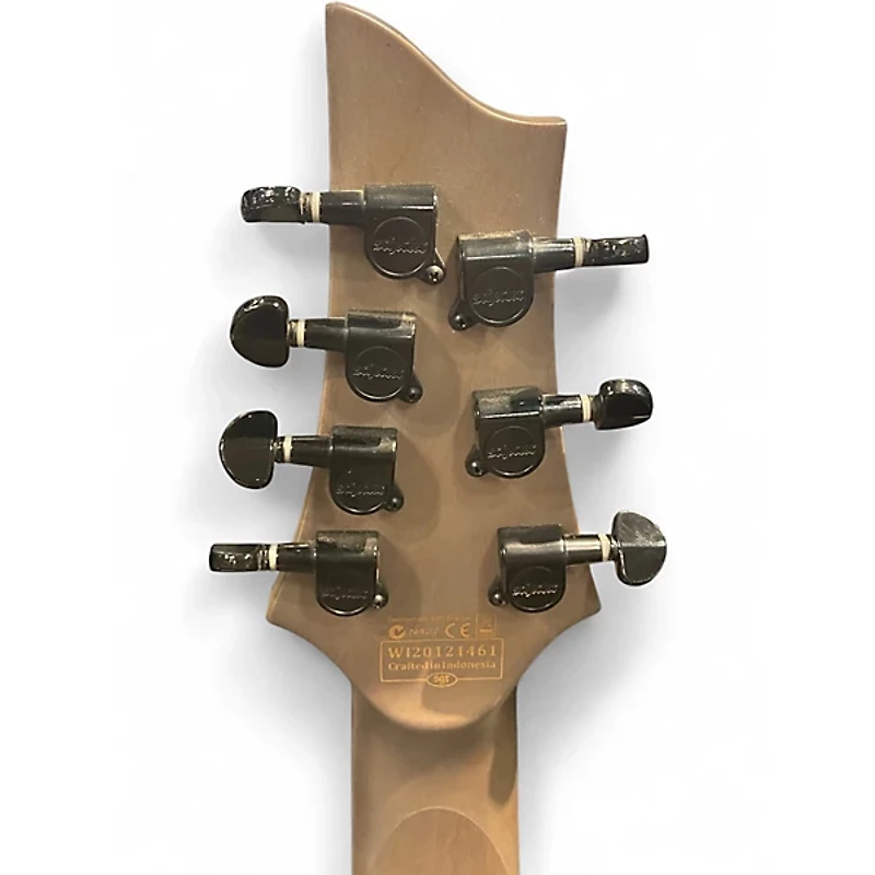 Used Schecter Guitar Research OMEN ELITE 7 Blue Burst Solid Body Electric Guitar