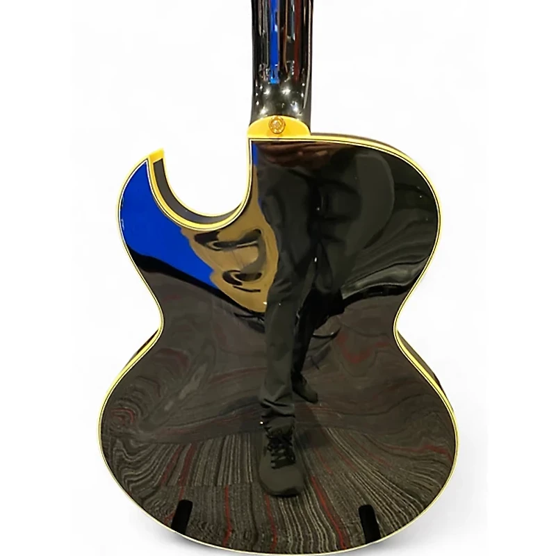 Used Dean Colt With Piezo Black Hollow Body Electric Guitar