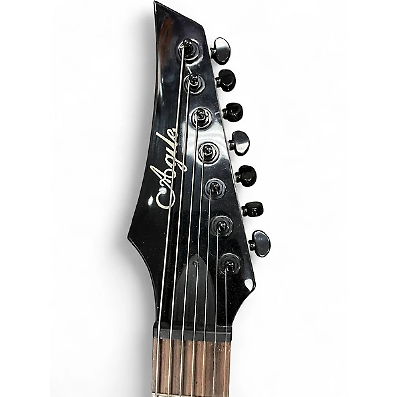 Used Agile INTERCEPTOR 7 STRING ELECRIC GREEN Solid Body Electric Guitar