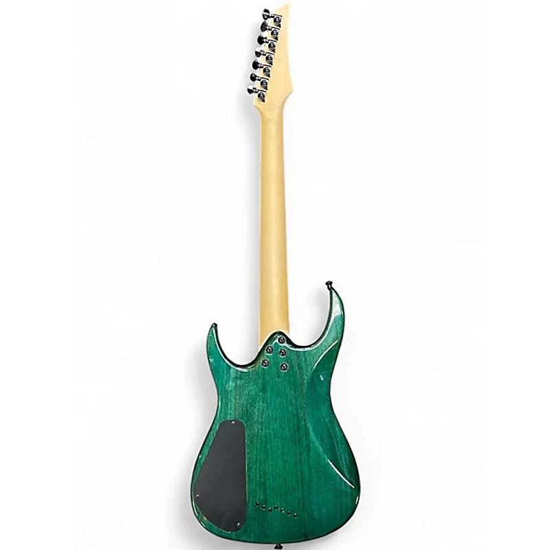 Used Agile INTERCEPTOR 7 STRING ELECRIC GREEN Solid Body Electric Guitar
