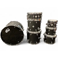 Used DW 7 Piece Design Series Satin Black Drum Kit