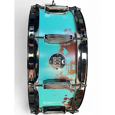 Used WFLIII Drums 14X5 maple snare Patina black Drum