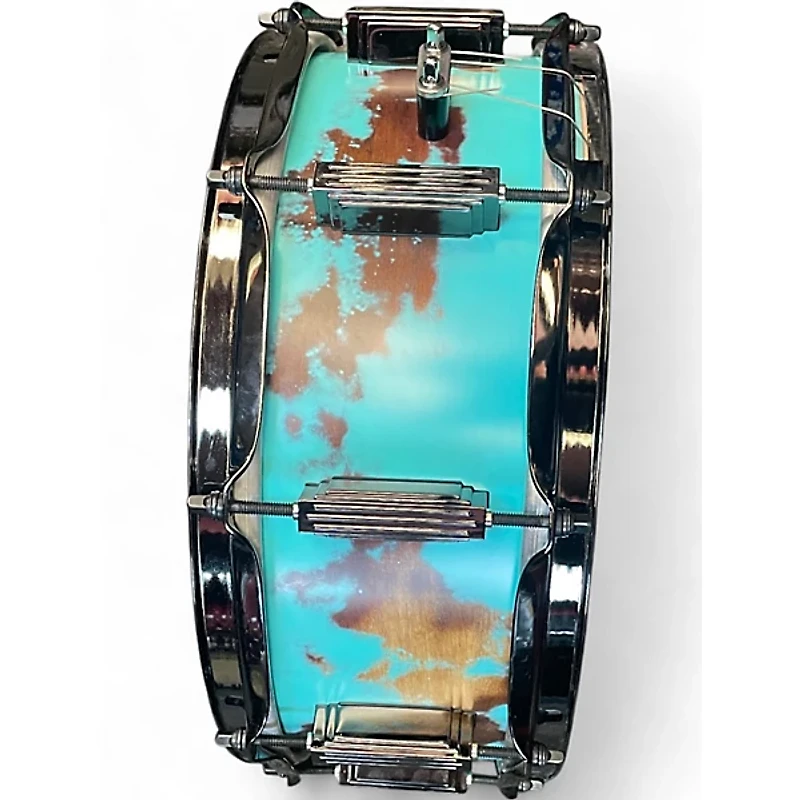 Used WFLIII Drums 14X5 maple snare Patina black Drum