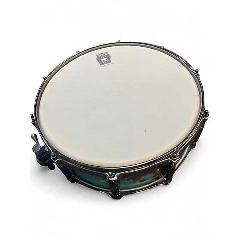 Used WFLIII Drums 14X5 maple snare Patina black Drum
