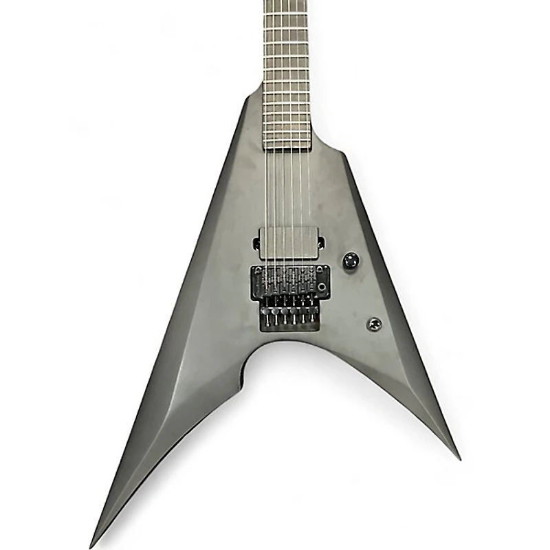 Used ESP LTD Arrow Black Metal Black Solid Body Electric Guitar