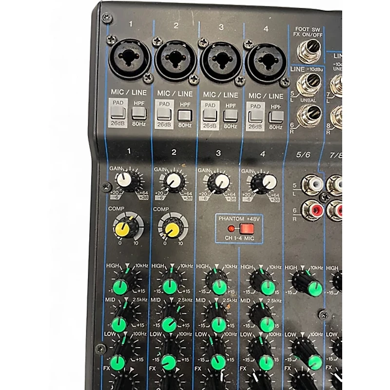 Used Yamaha MG10XU 10 Channel Mixer with Effects Unpowered Mixer