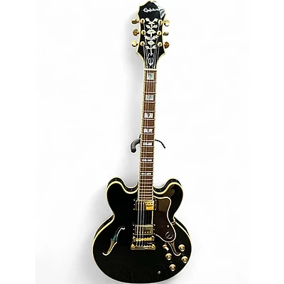 Used Epiphone Sheraton II Black Hollow Body Electric Guitar