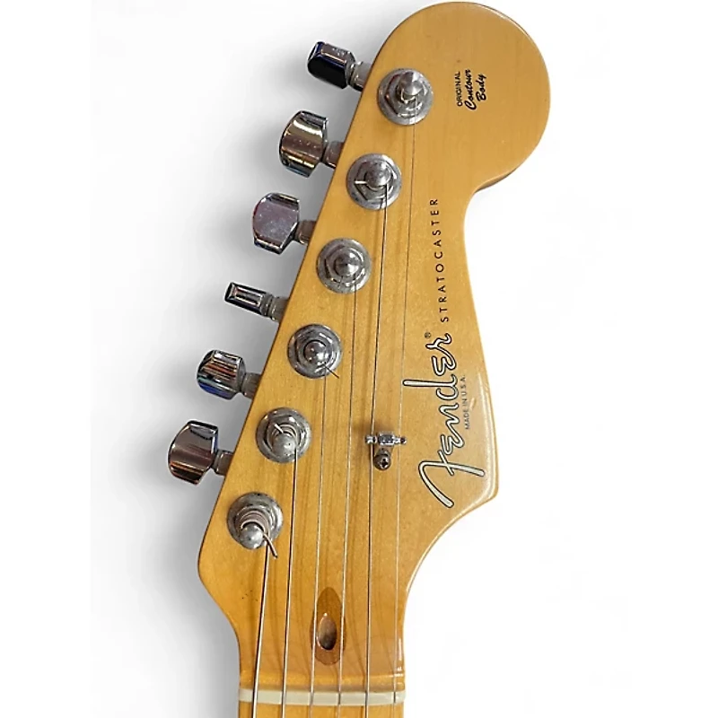 Used Fender American Standard Stratocaster Black Solid Body Electric Guitar