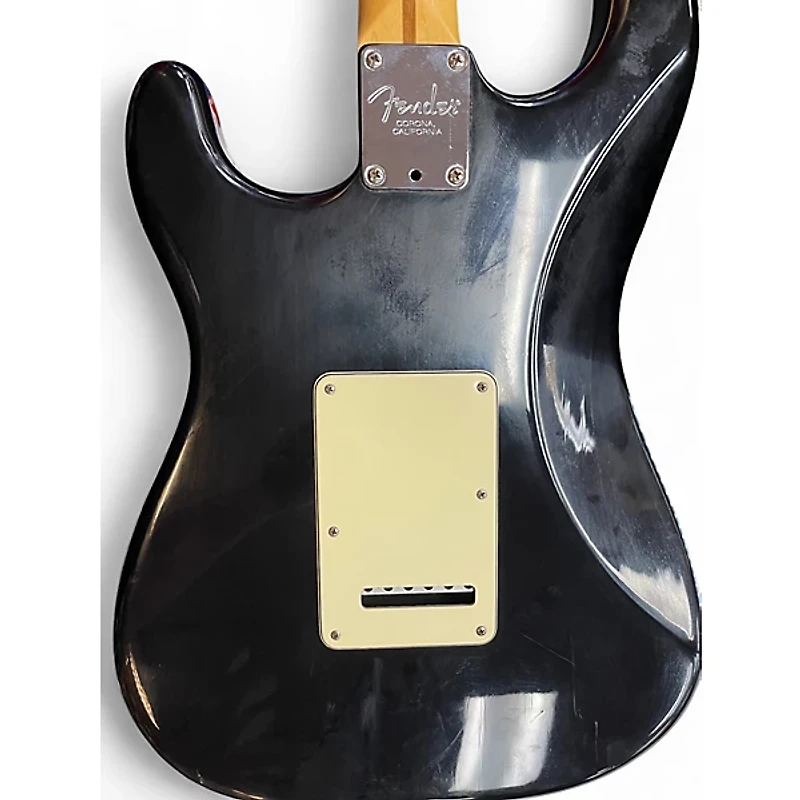 Used Fender American Standard Stratocaster Black Solid Body Electric Guitar