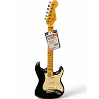 Used Fender American Standard Stratocaster Black Solid Body Electric Guitar