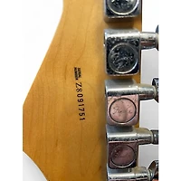 Used Fender American Standard Stratocaster Black Solid Body Electric Guitar