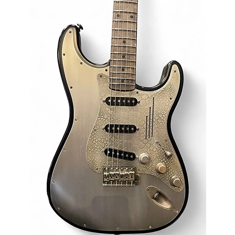 Used 2017 James Trussart Custom Steel-O-Matic Strat Style Black Relic Solid Body Electric Guitar