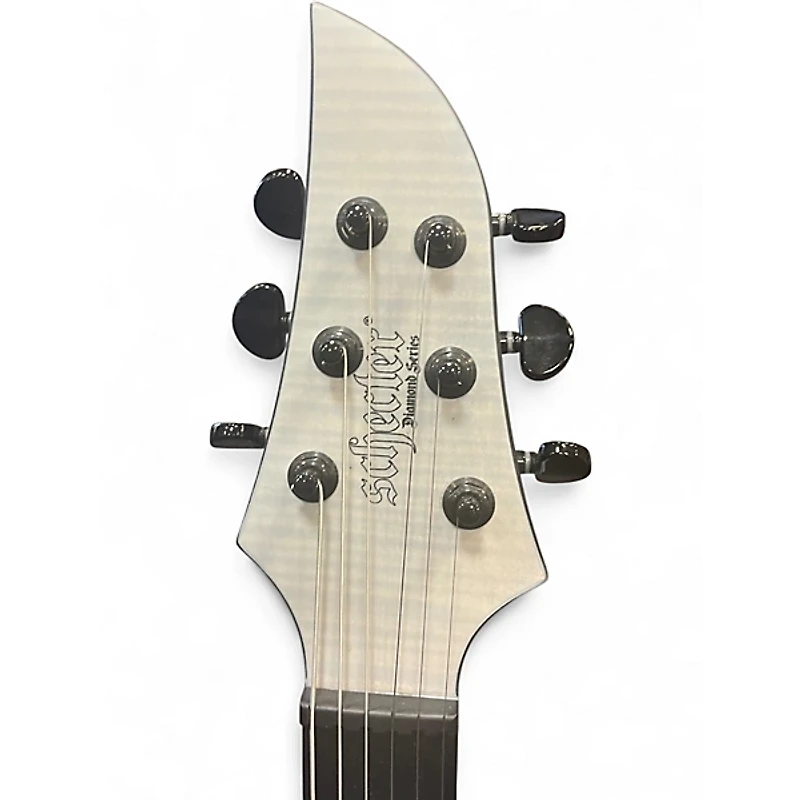 Used Schecter Guitar Research KM6 MKIII Legacy white Solid Body Electric Guitar