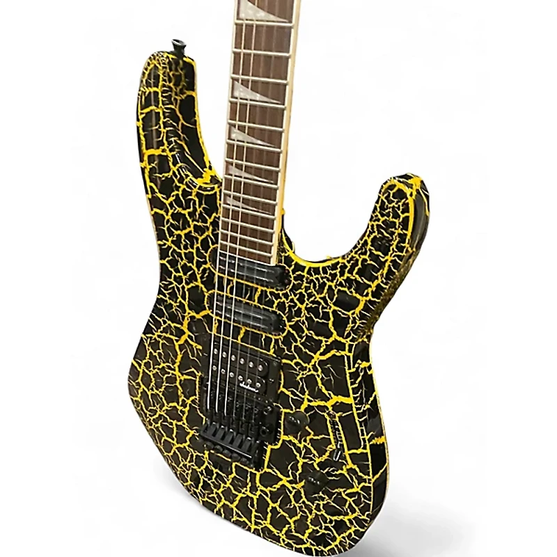 Used Jackson Soloist SL3 yellow crackle Solid Body Electric Guitar