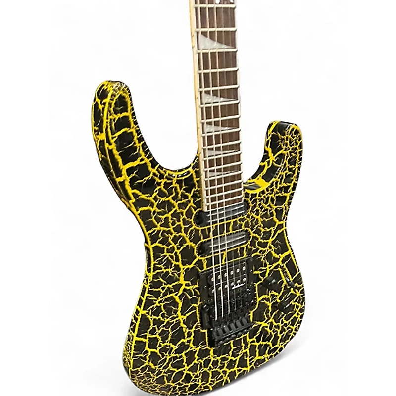 Used Jackson Soloist SL3 yellow crackle Solid Body Electric Guitar