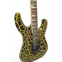 Used Jackson Soloist SL3 yellow crackle Solid Body Electric Guitar