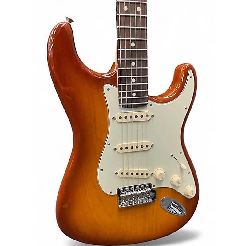 Used Fender American Performer Stratocaster SSS Sienna Sunburst Solid Body Electric Guitar