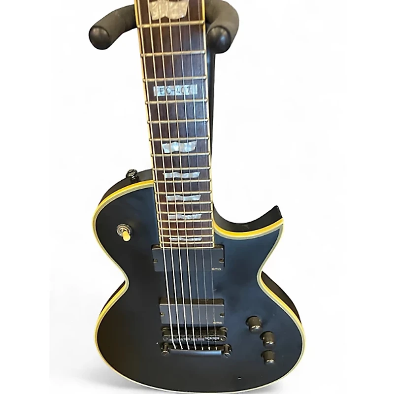 Used ESP LTD EC407 Black Solid Body Electric Guitar
