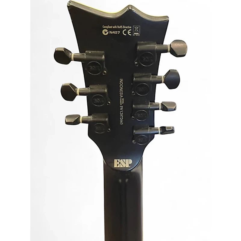 Used ESP LTD EC407 Black Solid Body Electric Guitar