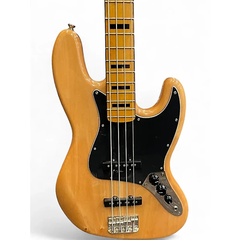 Used Squier Classic Vibe 70s Jazz Bass Natural Electric Bass Guitar