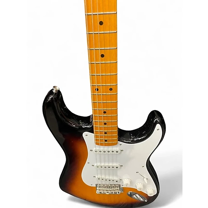 Used Fender 70th anniversary 1954 2 Tone Sunburst Solid Body Electric Guitar