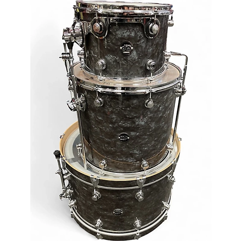 Used DW 3 Piece Performance Series BLACK DIAMOND Drum Kit