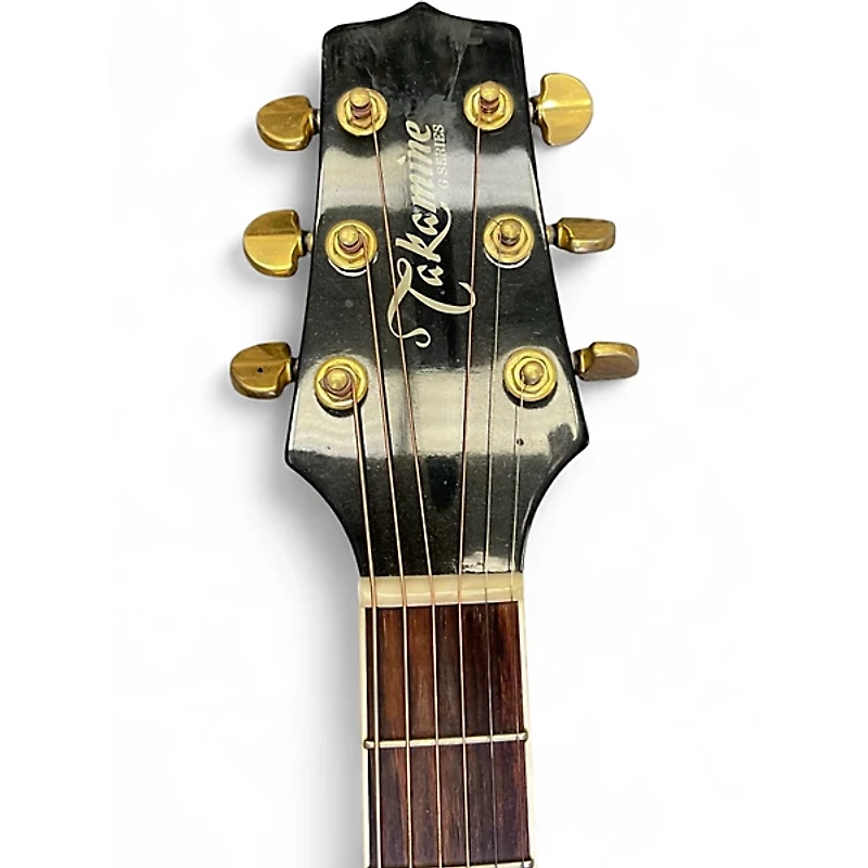 Used Takamine EG334BC Black Acoustic Electric Guitar