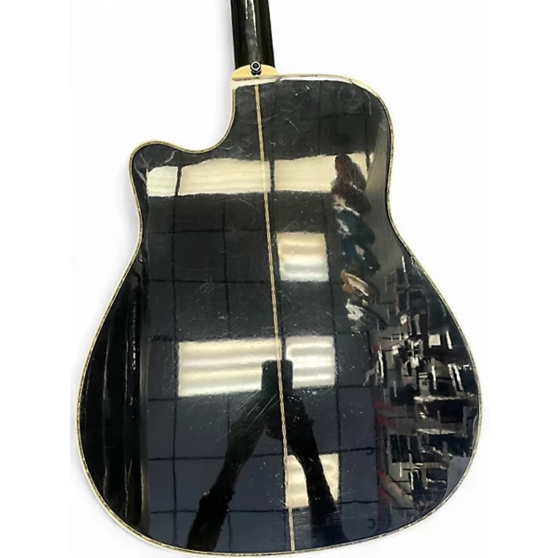 Used Takamine EG334BC Black Acoustic Electric Guitar