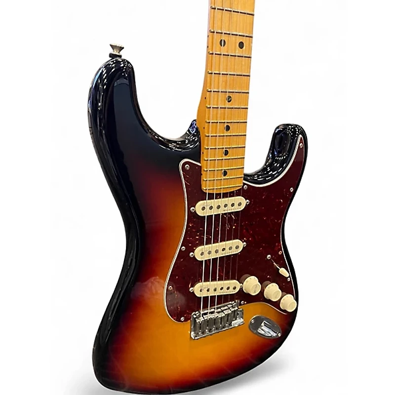 Used Fender American Ultra Stratocaster 3 Tone Sunburst Solid Body Electric Guitar